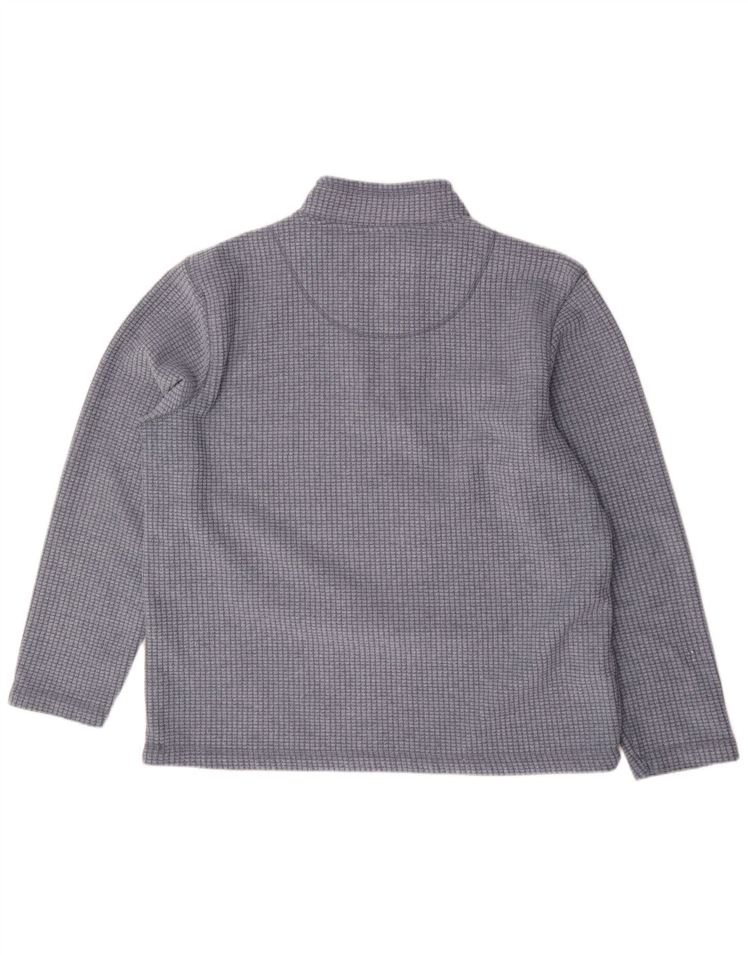 Maglione in pile da uomo con collo con zip Weird Fish 2XL Poliestere a quadri blu