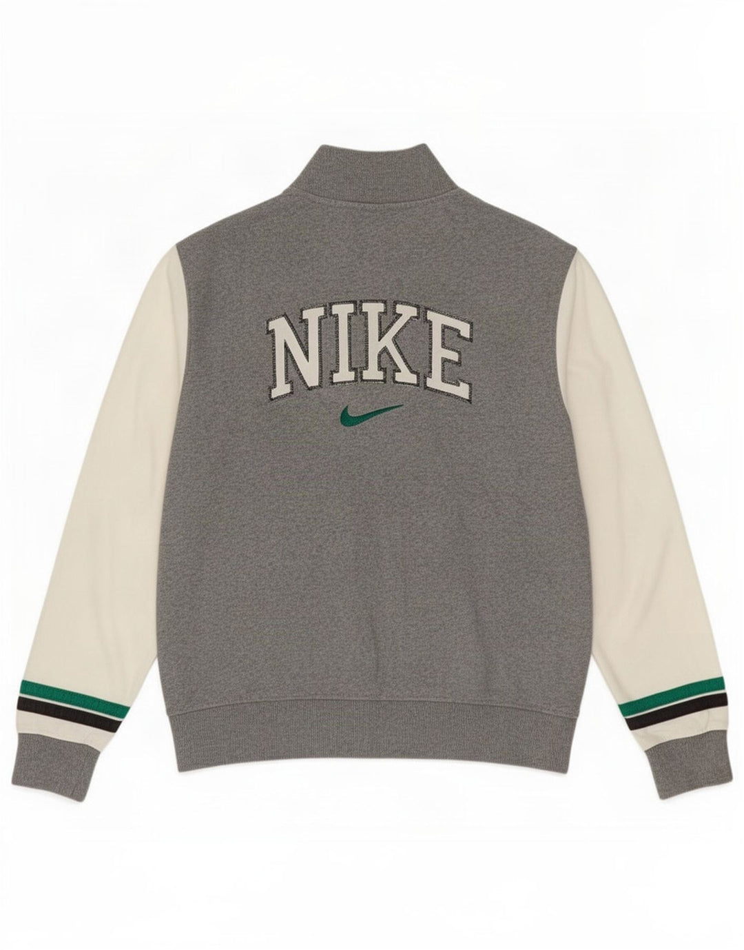 Giacca da ginnastica Nike da uomo con grafica, piccola, in cotone color block grigio