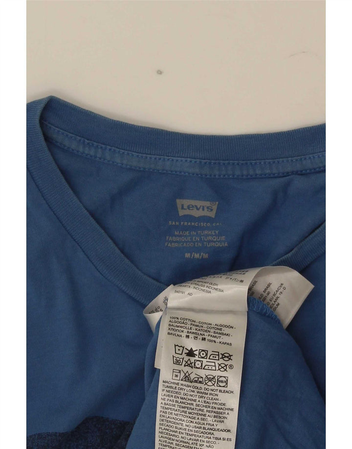 T-shirt grafica da uomo Levi's Top in cotone blu medio