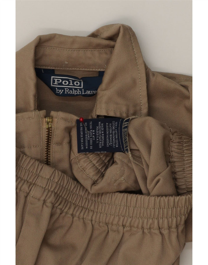 Giubbotto bomber da bambino Polo Ralph Lauren 8-9 anni in cotone beige