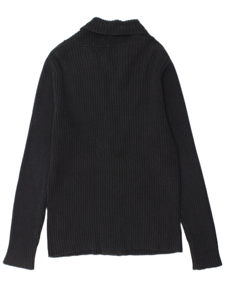 Maglione cardigan da uomo Jack & Jones grande cotone nero