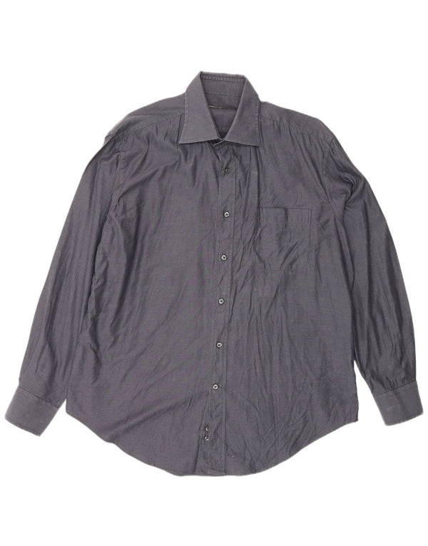 Camicia da uomo Cerruti 1881 Large in cotone blu navy
