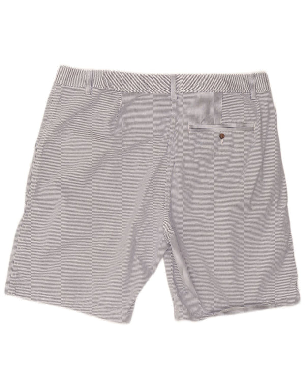 Pantaloncini chino da donna Marks & Spencer UK 18 XL W40 cotone gessato blu