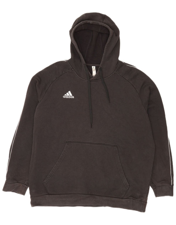 Felpa con cappuccio da uomo Adidas 2XL cotone nero
