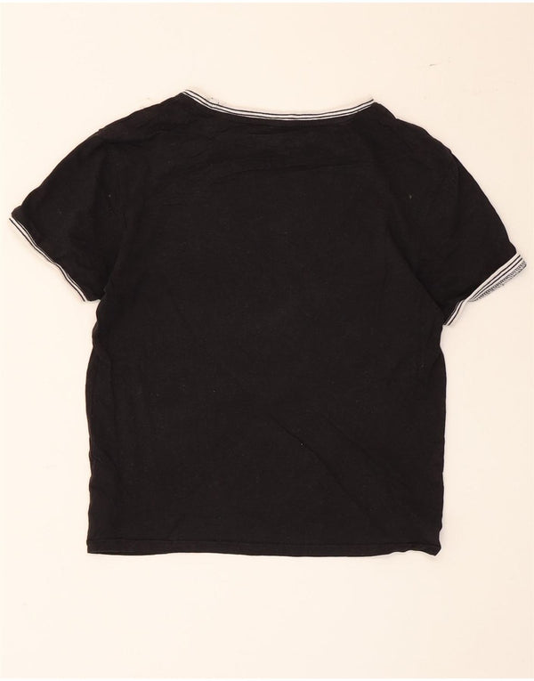 Maglietta corta da donna Jack Wills UK 8 piccola in cotone nero