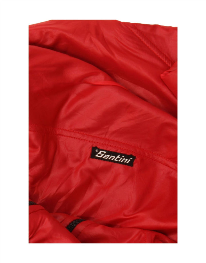 Giubbotto bomber da uomo Santini UK 38 Lana color block rosso medio