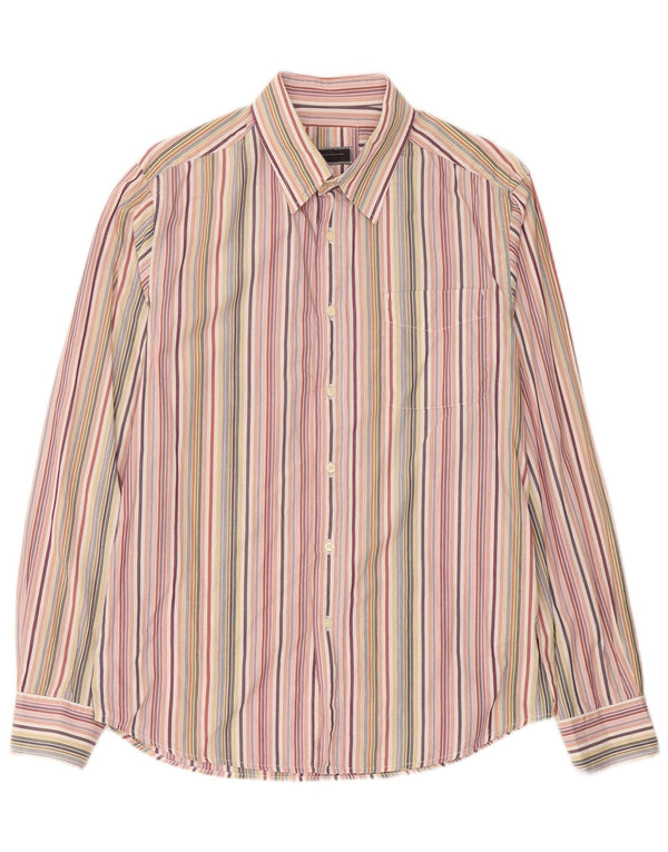 Camicia Uomo Sergio Tacchini Taglia Grande in Cotone a Righe Multicolori