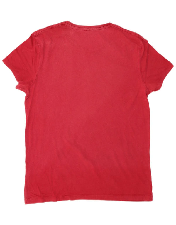 JACK WILLS T-shirt da uomo Top rosso medio in cotone