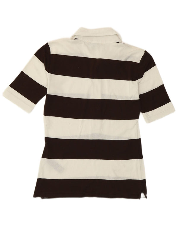 Polo da donna Ralph Lauren XS in cotone a righe bianche