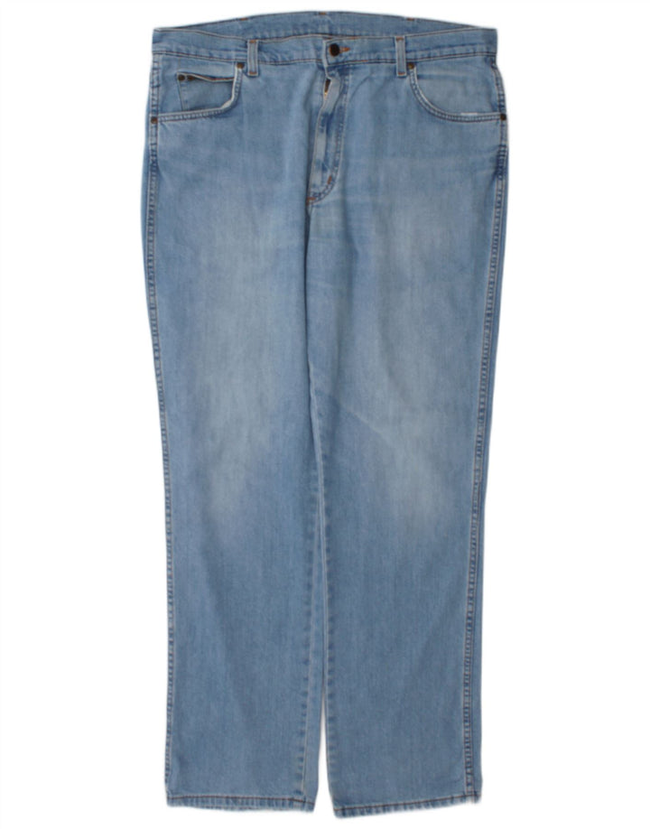 Jeans dritti elasticizzati Texas da uomo Wrangler W38 L32 cotone blu