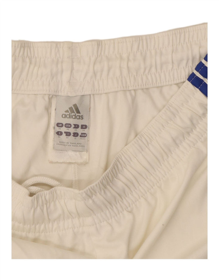 Pantaloncini sportivi Adidas Climalite da uomo di colore bianco medio in poliestere