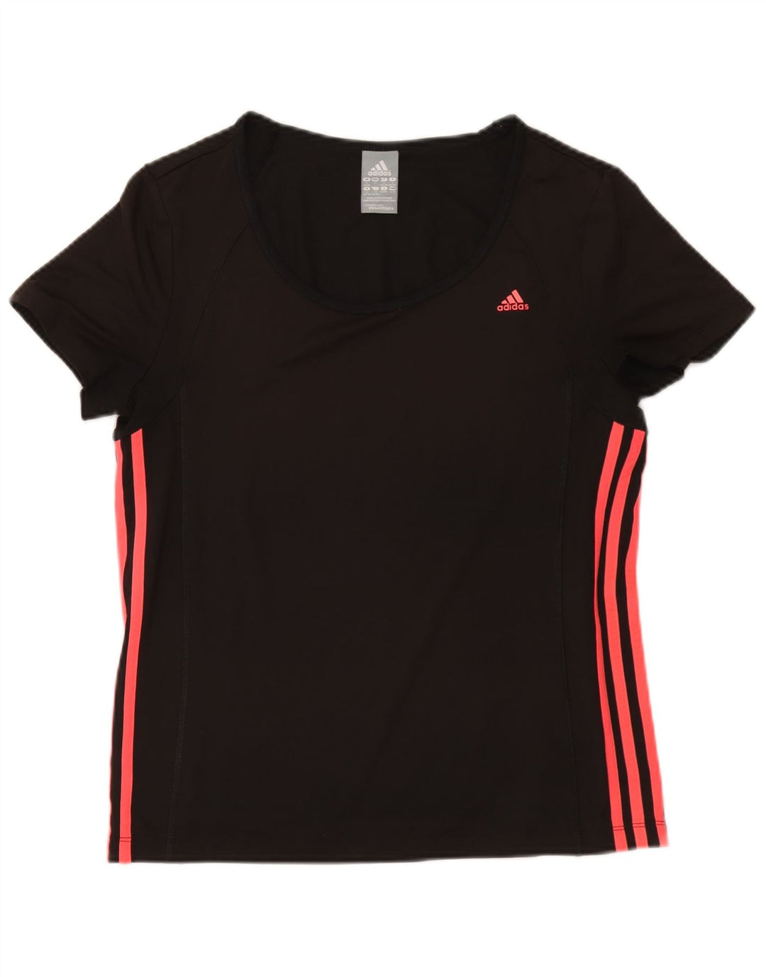T-shirt Adidas Climalite da donna Top UK 16/18 Large Nero Poliestere