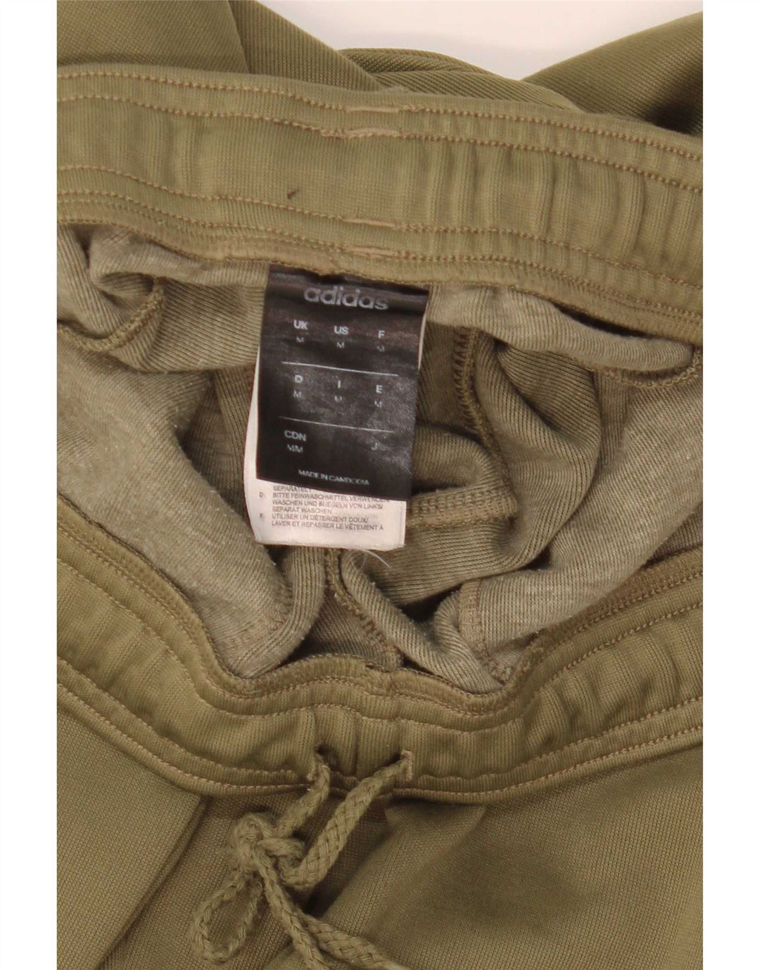 Pantaloni da tuta da uomo Adidas Joggers medio poliestere kaki