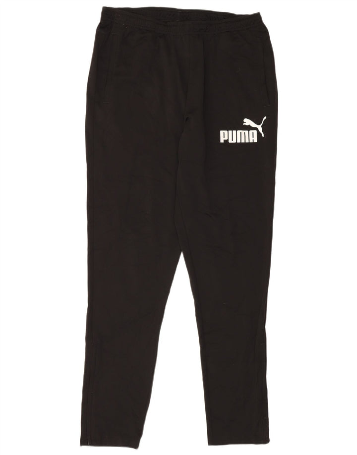 Pantaloni da tuta con grafica PUMA da uomo, grandi, in poliestere nero