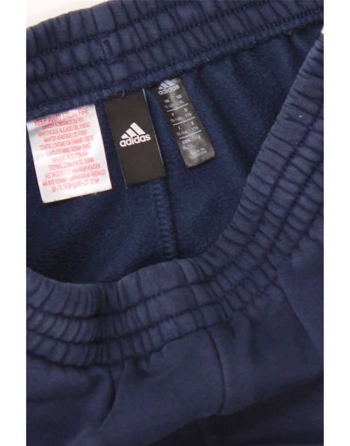 Pantaloni della tuta da ragazzo Adidas 15-16 anni Blu Navy