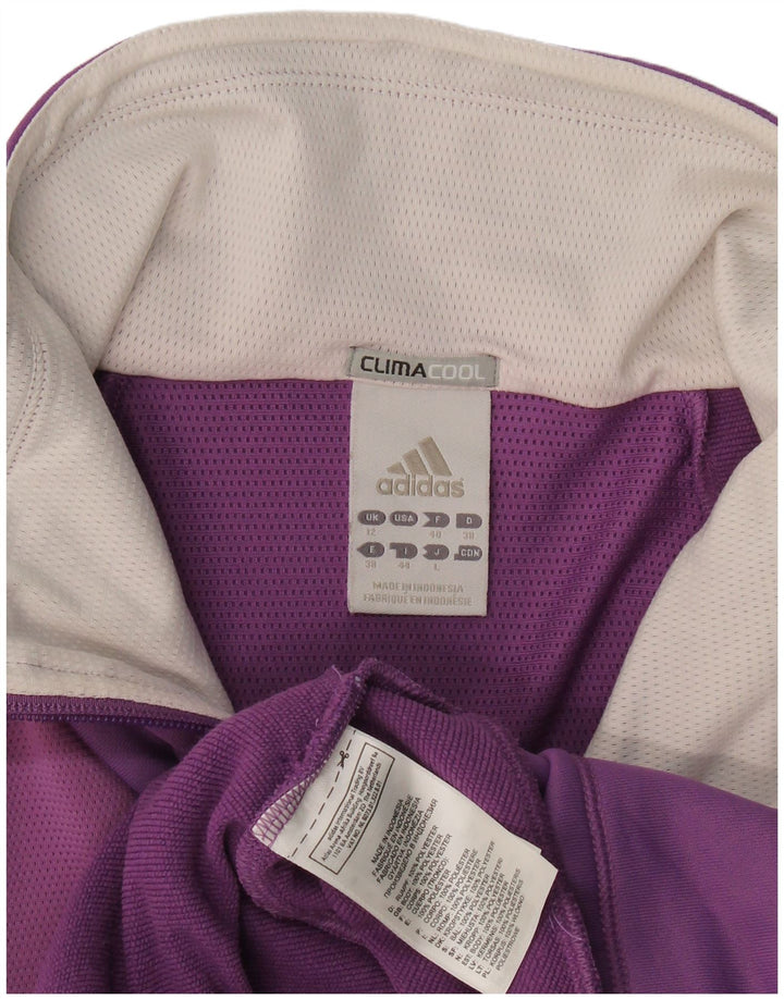 Giacca da ginnastica Adidas Climacool da donna UK 12 medio viola