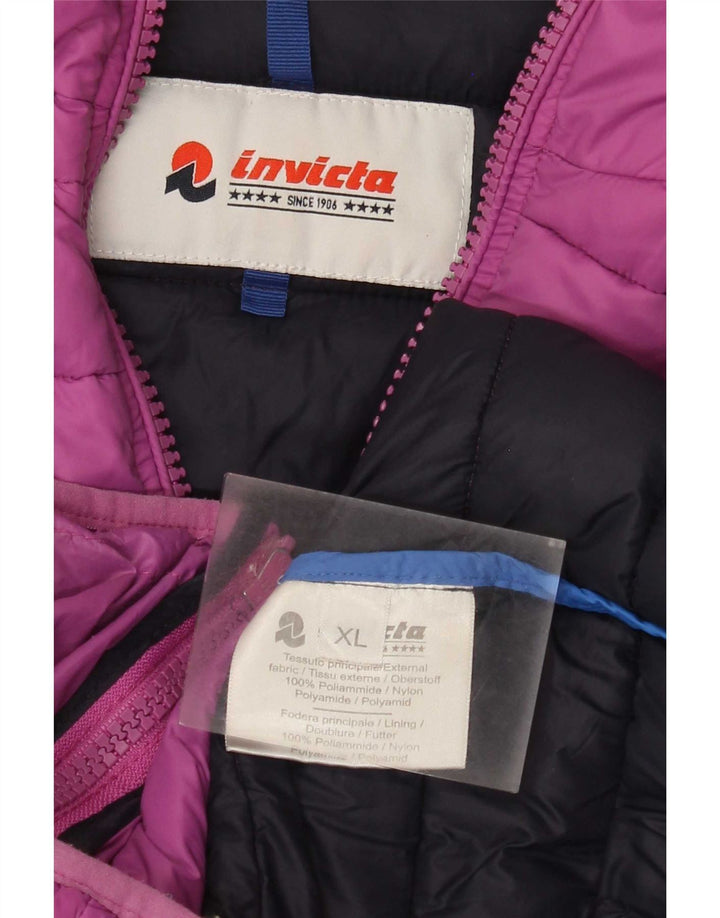 Giacca imbottita con cappuccio da donna Invicta UK 18 XL viola poliammide