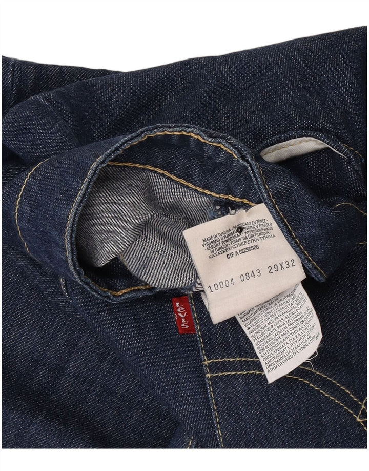 Jeans dritti da uomo Levi's W29 L32 in cotone blu navy
