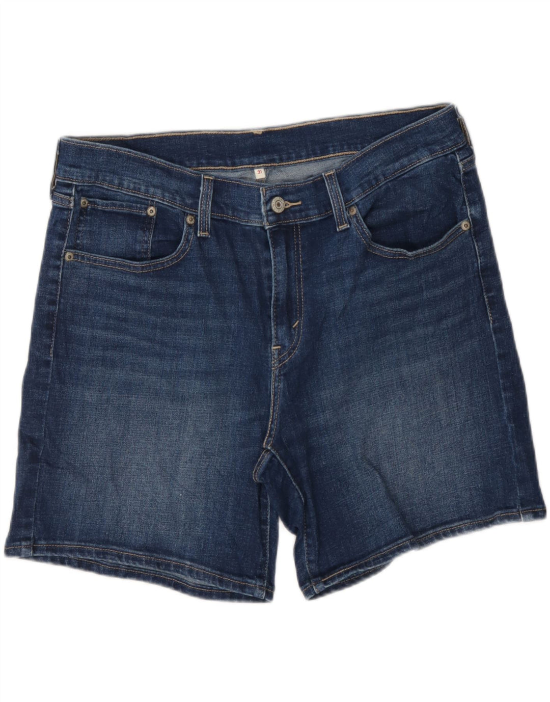 LEVI'S Womens Denim Shorts W31 Medium Blue Cotton Vintage Levi's and Second-Hand Levi's from Messina Hembry 