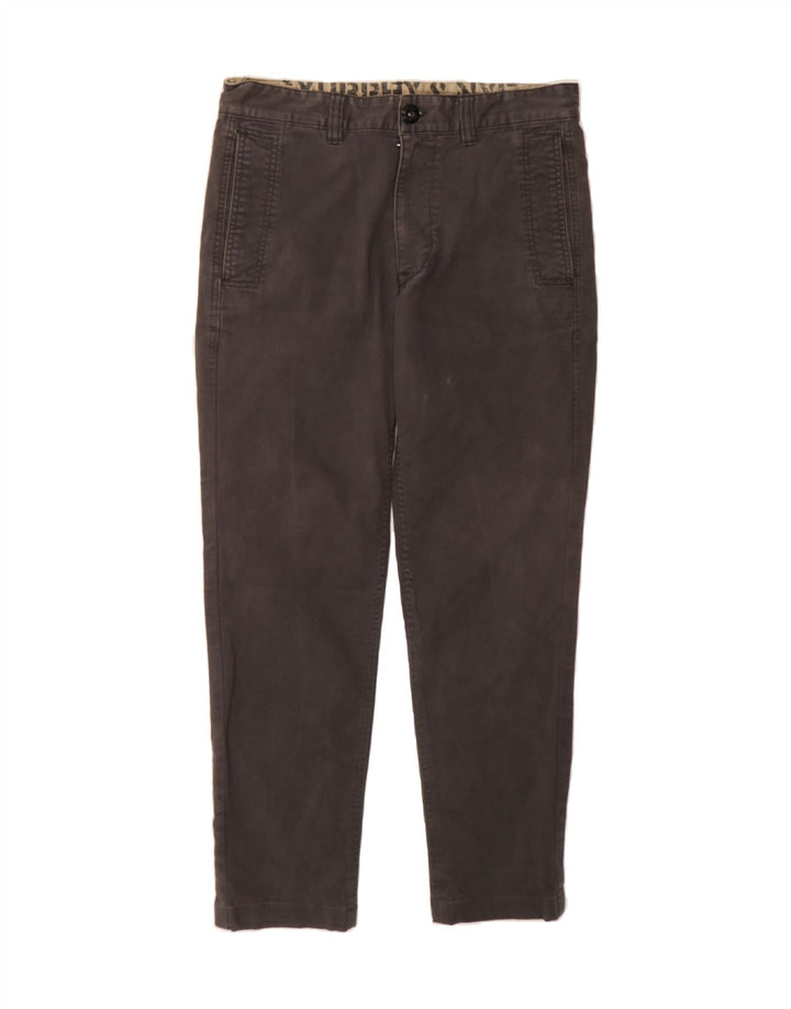 MURPHY & NYE Mens Slim Chino Trousers W32 L29 Brown Cotton Vintage Murphy & Nye and Second-Hand Murphy & Nye from Messina Hembry 