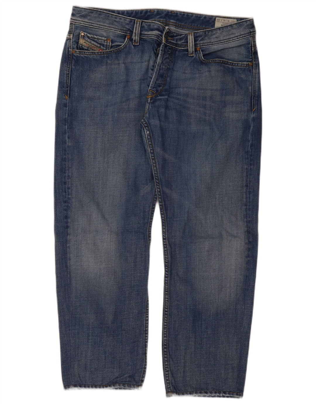 DIESEL Jeans dritti Viking da uomo W38 L28 cotone blu