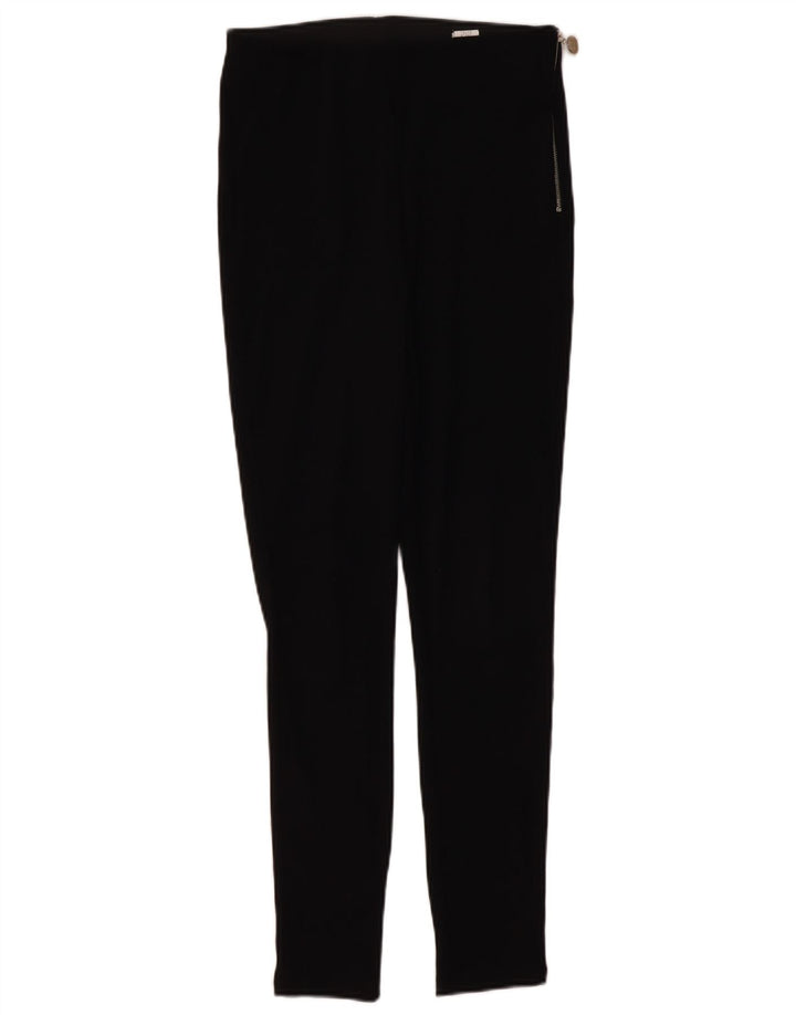 Pantaloni casual skinny da donna Zara medi W28 L28 poliestere nero
