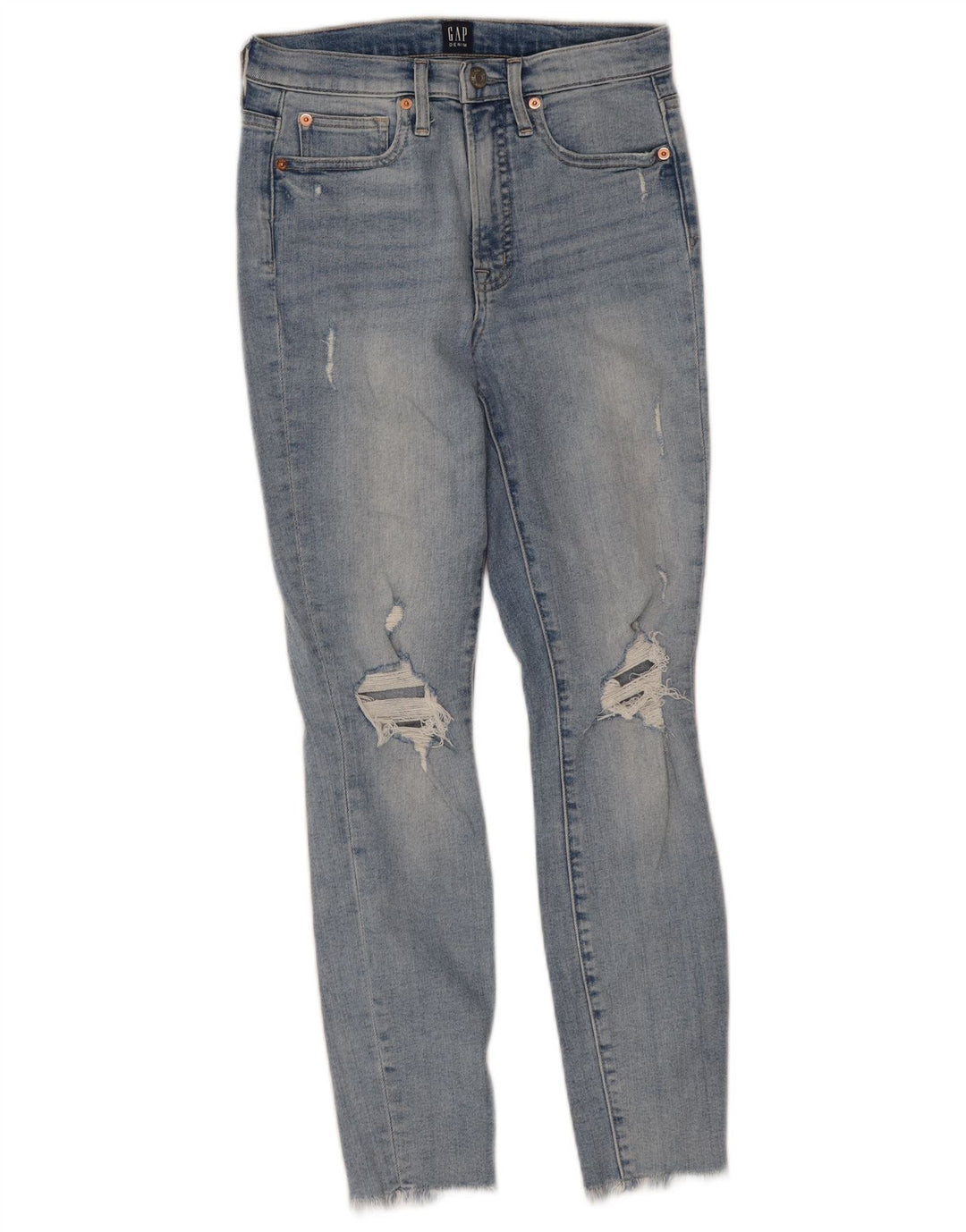 Jeans skinny effetto invecchiato Gap da donna W26 L26 cotone blu