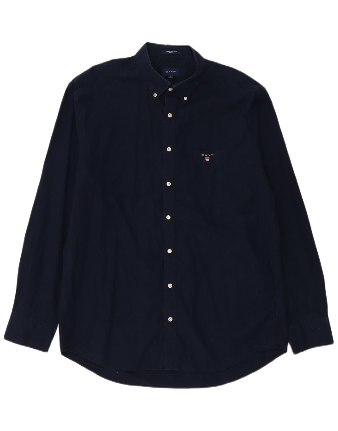 Gant Camicia Regular da Uomo XL in Cotone Blu Navy