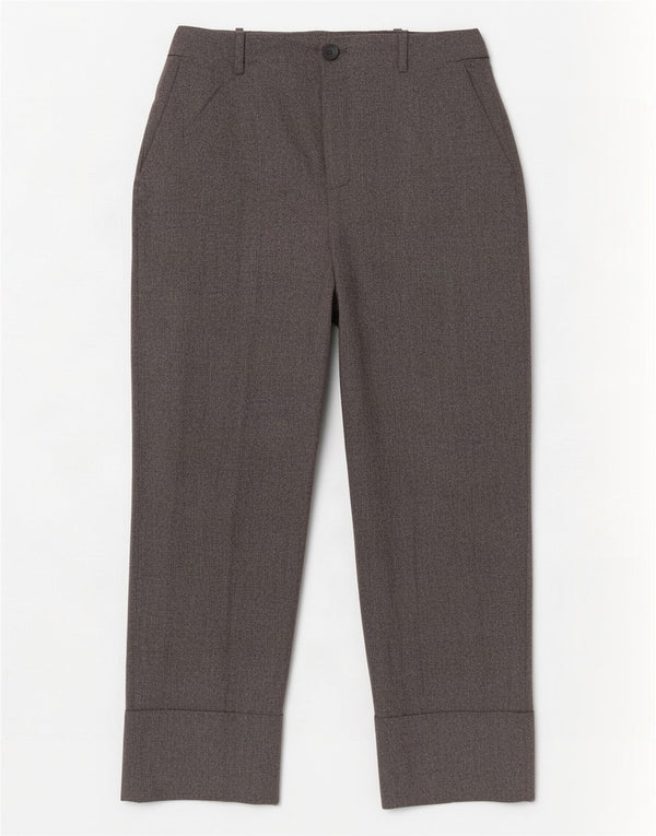 Pantaloni chino dritti da donna Zara EU 42 Large W32 L28 Poliestere grigio