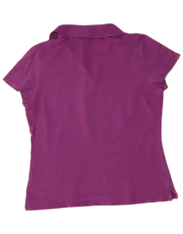 Polo da donna Puma UK 14 grande cotone viola