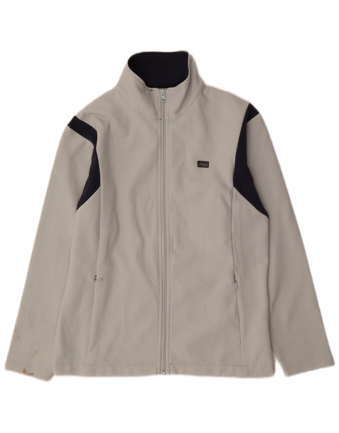 Giacca da tuta da donna ASICS UK 14 Poliestere color block bianco medio