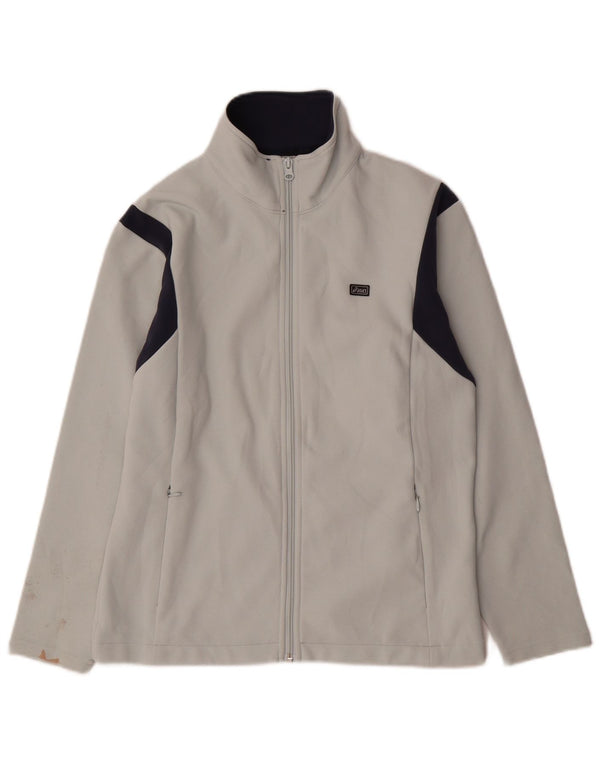 Giacca da tuta da donna ASICS UK 14 Poliestere color block bianco medio