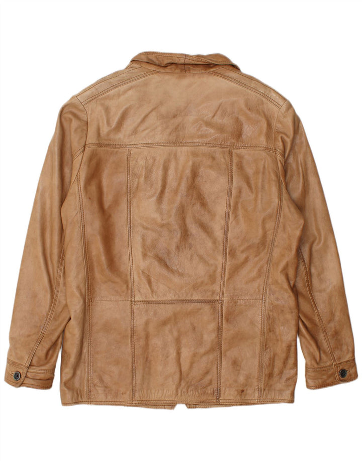 Giacca in pelle da uomo Stones IT 54 2XL Pelle beige
