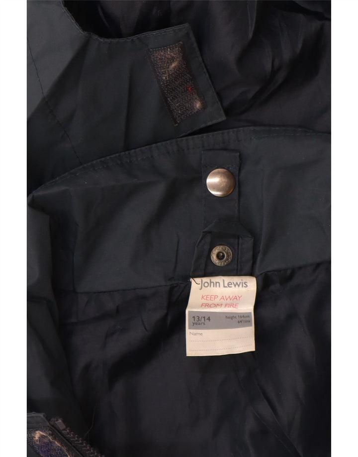 Impermeabile con cappuccio da ragazzo John Lewis 13-14 anni in nylon blu navy