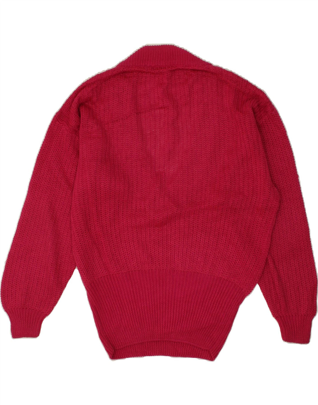 VINTAGE Womens V-Neck Jumper Sweater UK 16 Large Pink Vintage Vintage and Second-Hand Vintage from Messina Hembry 