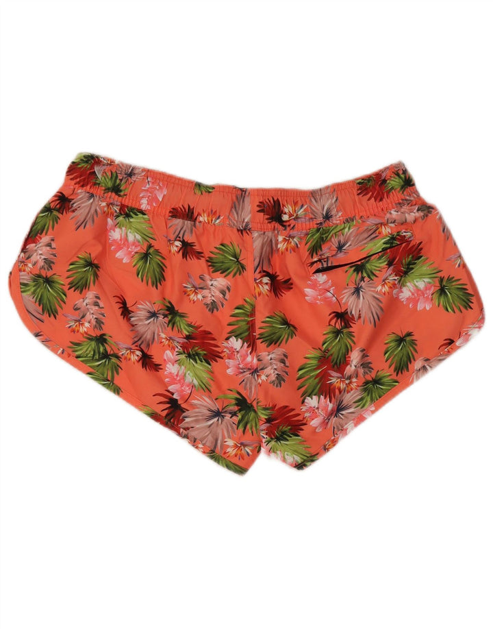 Pantaloncini da bagno da donna Superdry UK 12 Poliestere floreale rosa medio