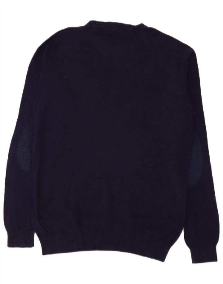 Maglione Zara da uomo con scollo a barca grande blu navy
