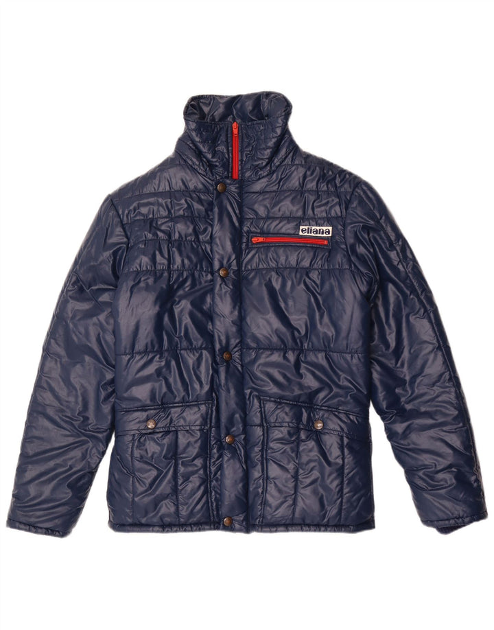 Giubbotto Imbottito con Cappuccio Donna Eliana IT 44 Medio Blu Navy Poliammide