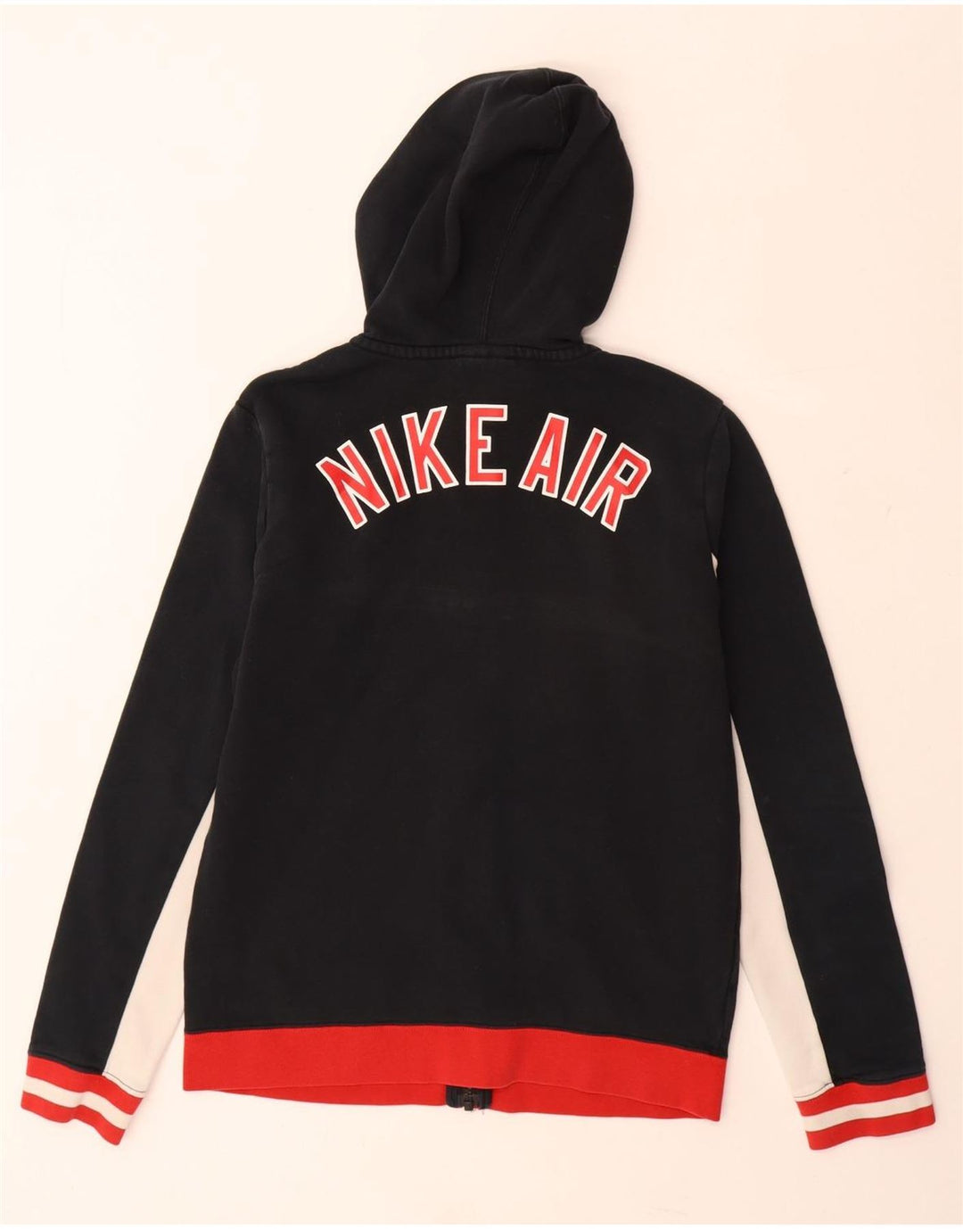 Felpa con cappuccio e zip grafica NIKE per ragazzi 13-14 anni XL Black Colourblock
