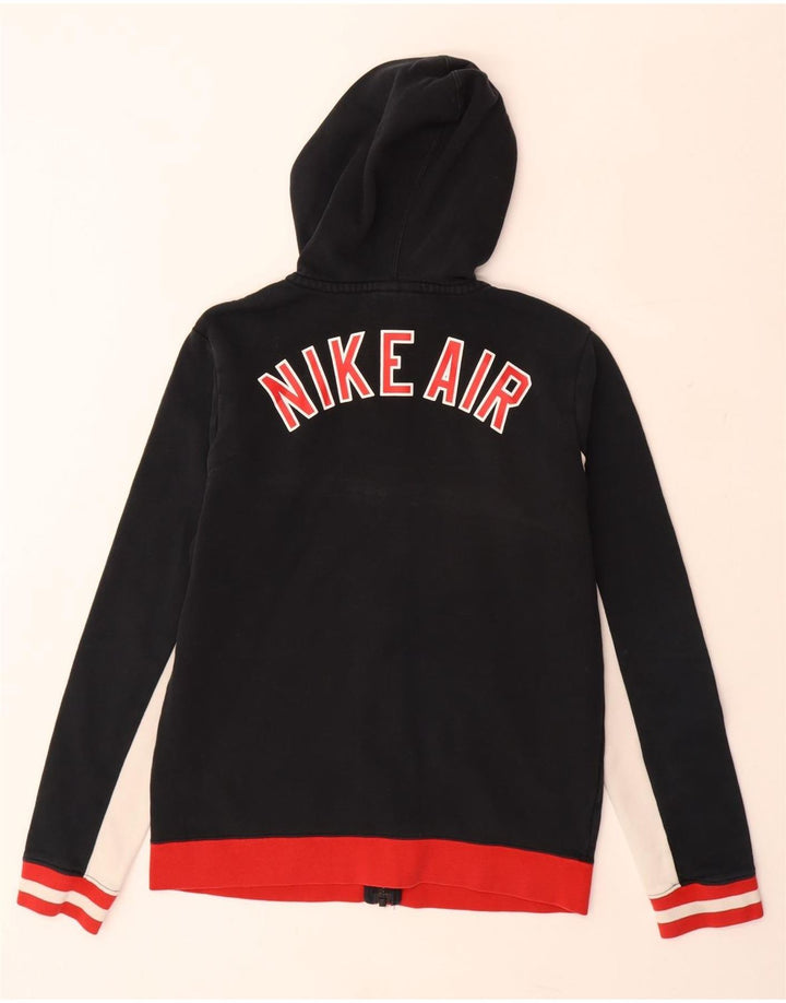 Felpa con cappuccio e zip grafica NIKE per ragazzi 13-14 anni XL Black Colourblock