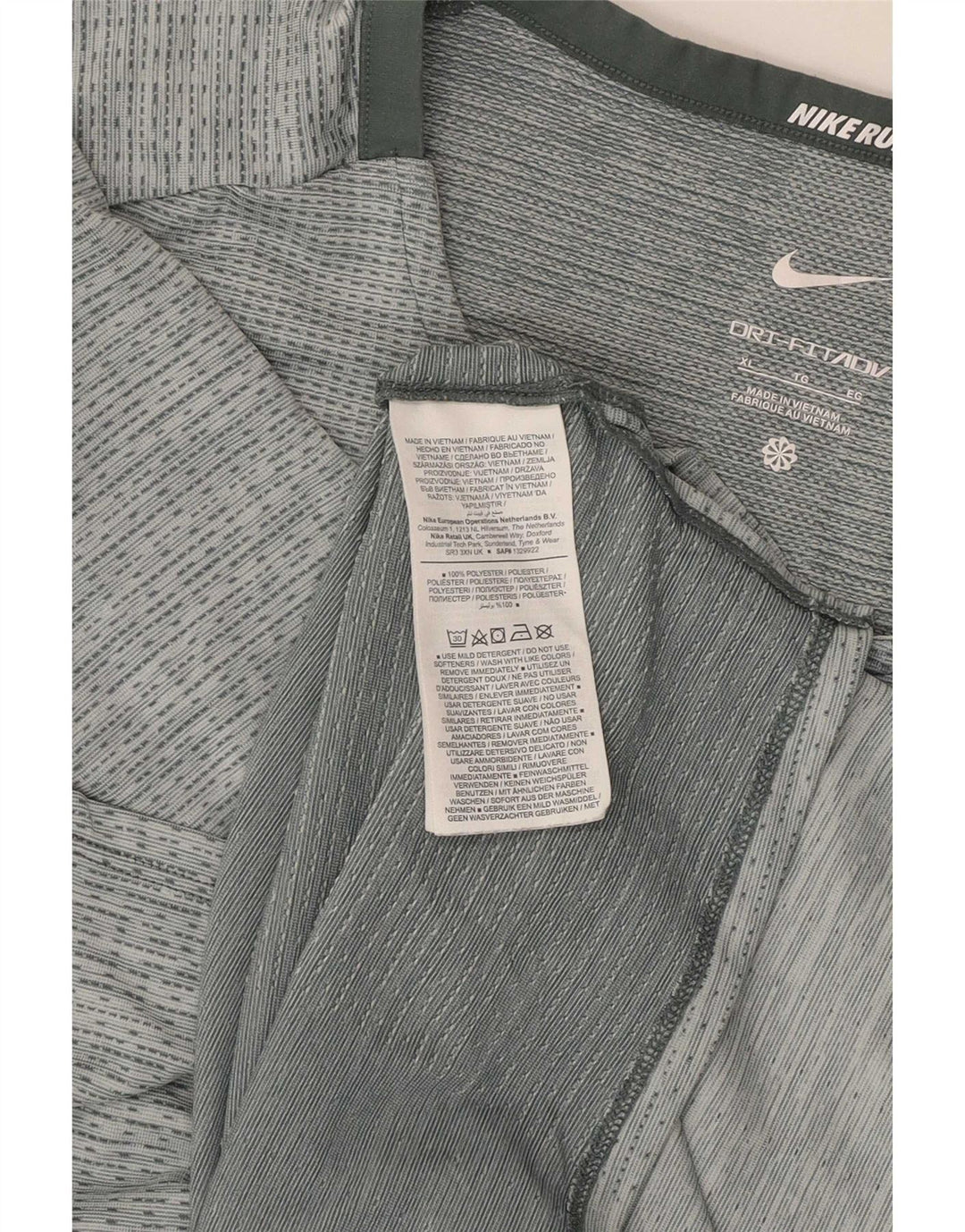 T-shirt da running Nike Dri Fit da donna, taglia UK 18 XL, poliestere grigio