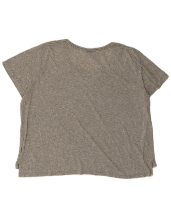 T-shirt grafica oversize da donna Nike Top UK 16 grande grigio chiazzato
