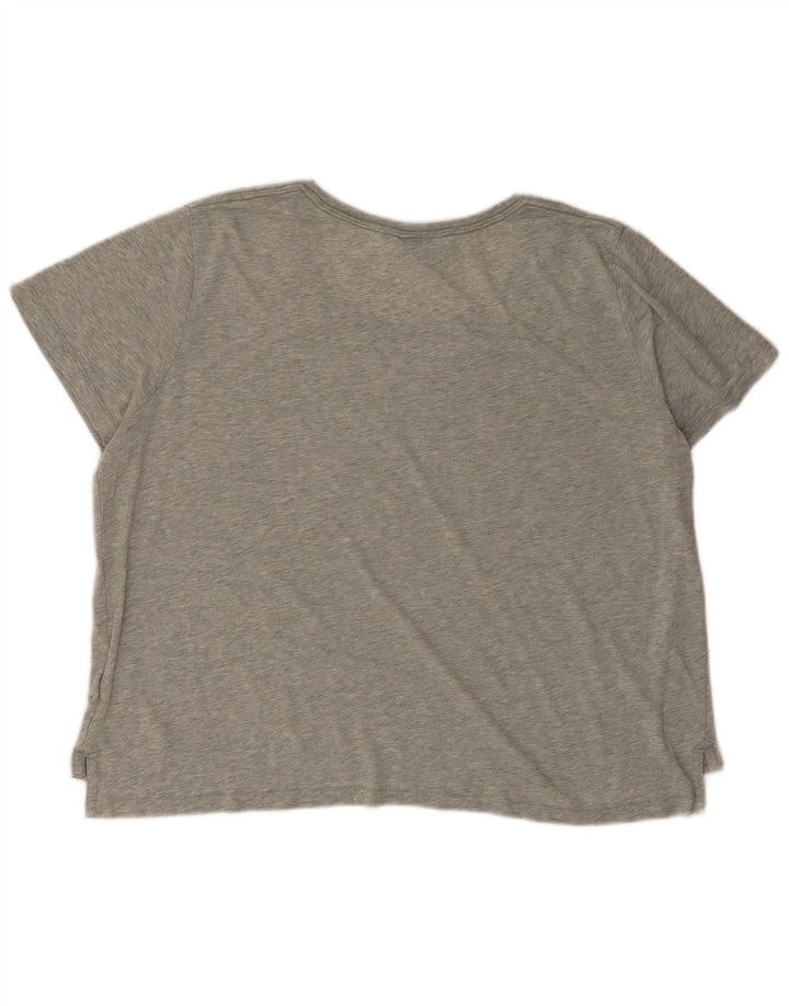 T-shirt grafica oversize da donna Nike Top UK 16 grande grigio chiazzato