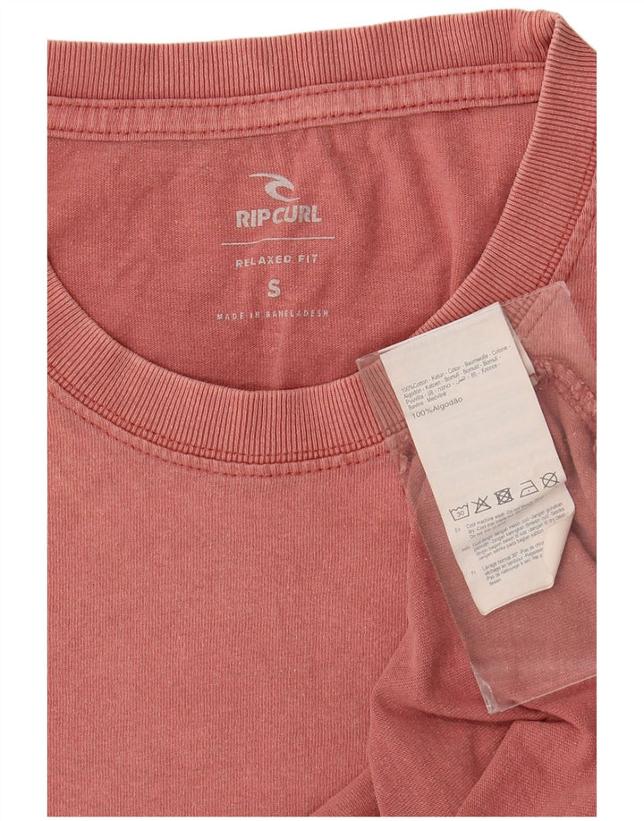 T-shirt da uomo dalla vestibilità comoda Rip Curl, piccola, in cotone rosa