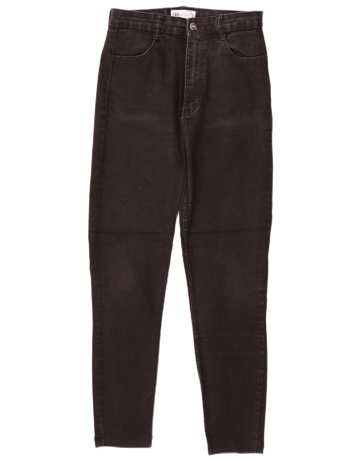 Jeans affusolati da donna Zara EU 38 piccoli W28 L26 neri