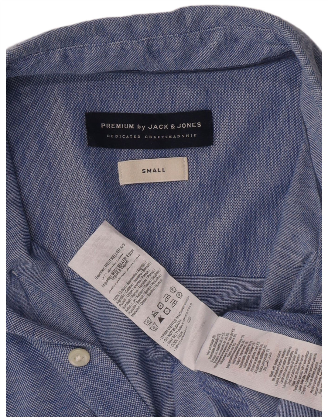 Camicia Uomo Jack & Jones Piccola Blu Cotone