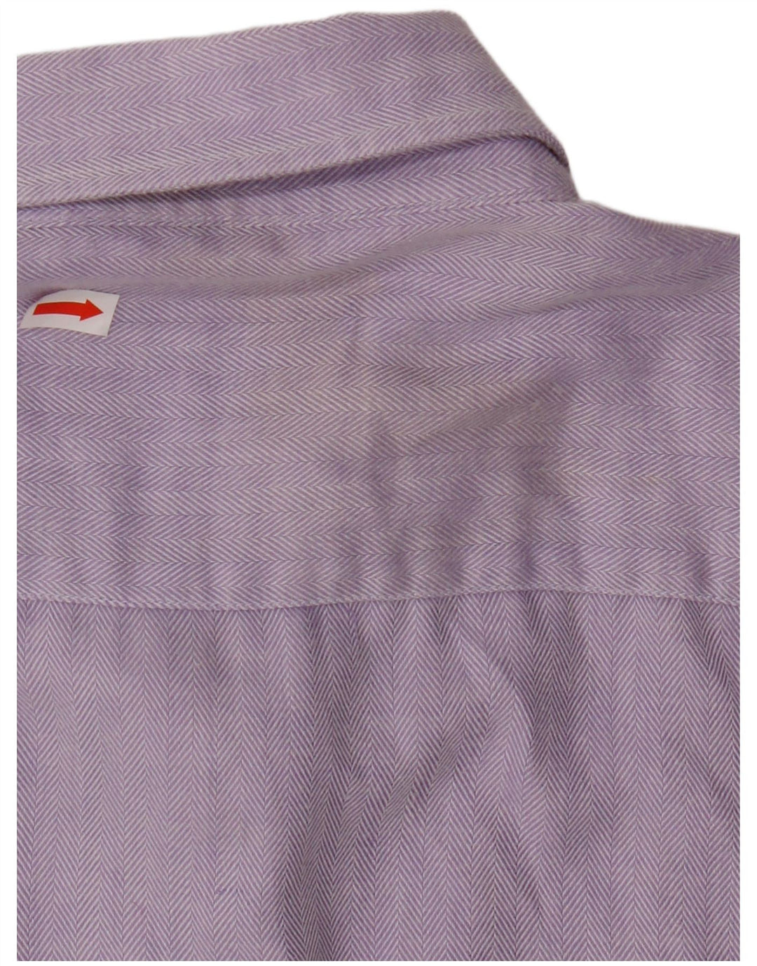 Camicia da uomo Pierre Cardin taglia 17 1/2 43 XL Cotone a spina di pesce viola