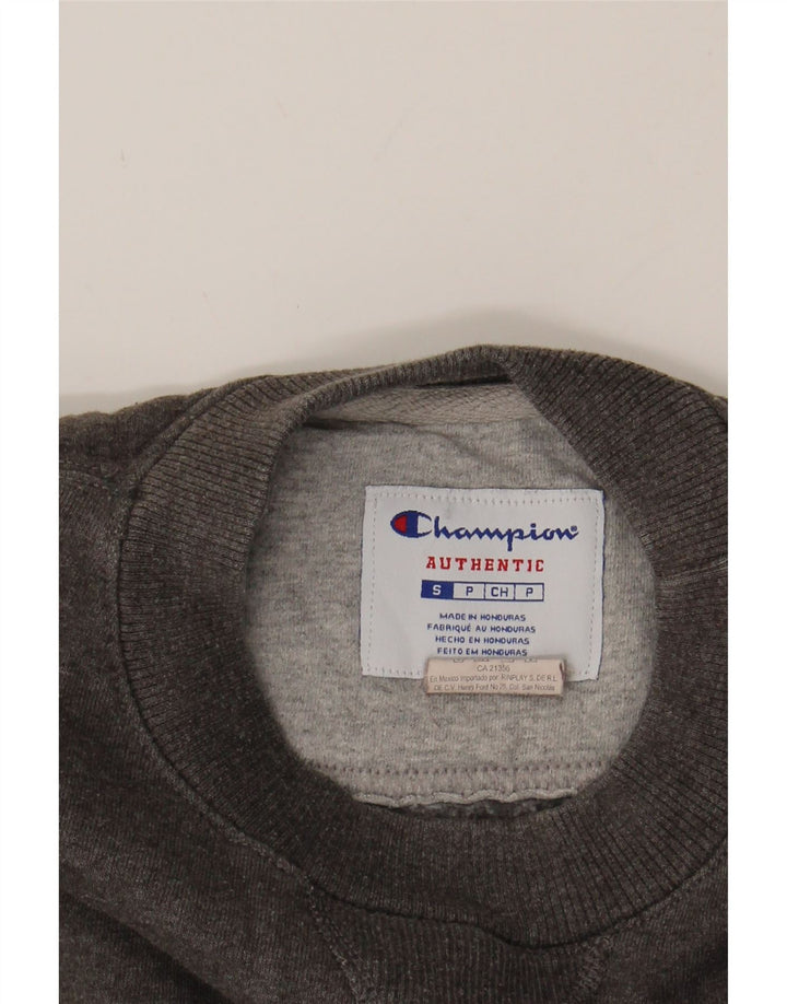 CHAMPION Mens Sweatshirt Jumper Small Grey Cotton Vintage Champion and Second-Hand Champion from Messina Hembry 