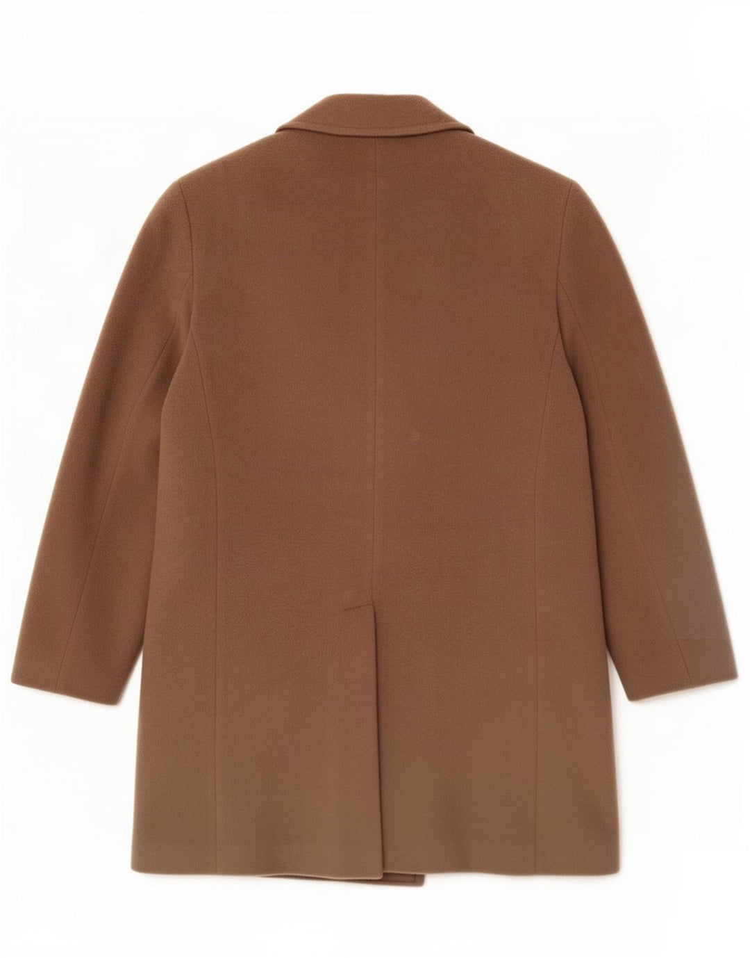 Cappotto doppiopetto vintage da uomo UK 40 grande lana marrone