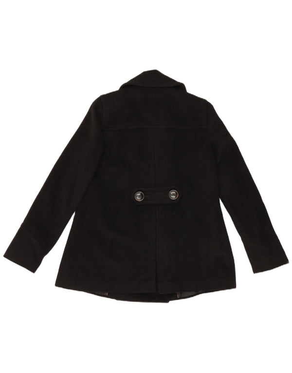 Cappotto da marinaio da donna Zara UK 8 piccolo acetato nero